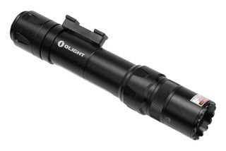 Olight Odin GL 1500 Lumen Rechargeable Rail Mount Flashlight with Green Laser has a selector ring on the light head.